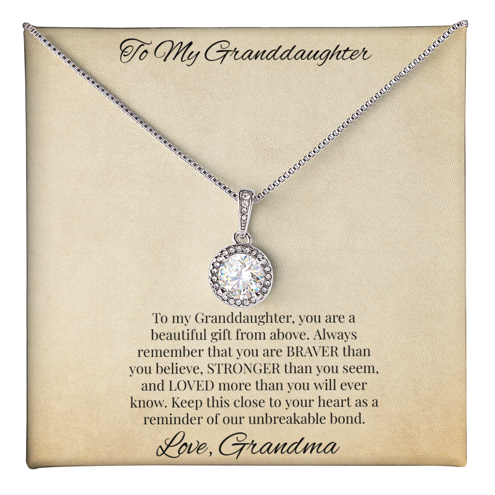 To My Granddaughter- Eternal Hope Necklace